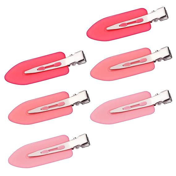 6Pcs No Bend Hair Clips- No Crease Hair Clips Styling Duck Bill Clips No Dent Alligator Hair Barr... | Amazon (US)