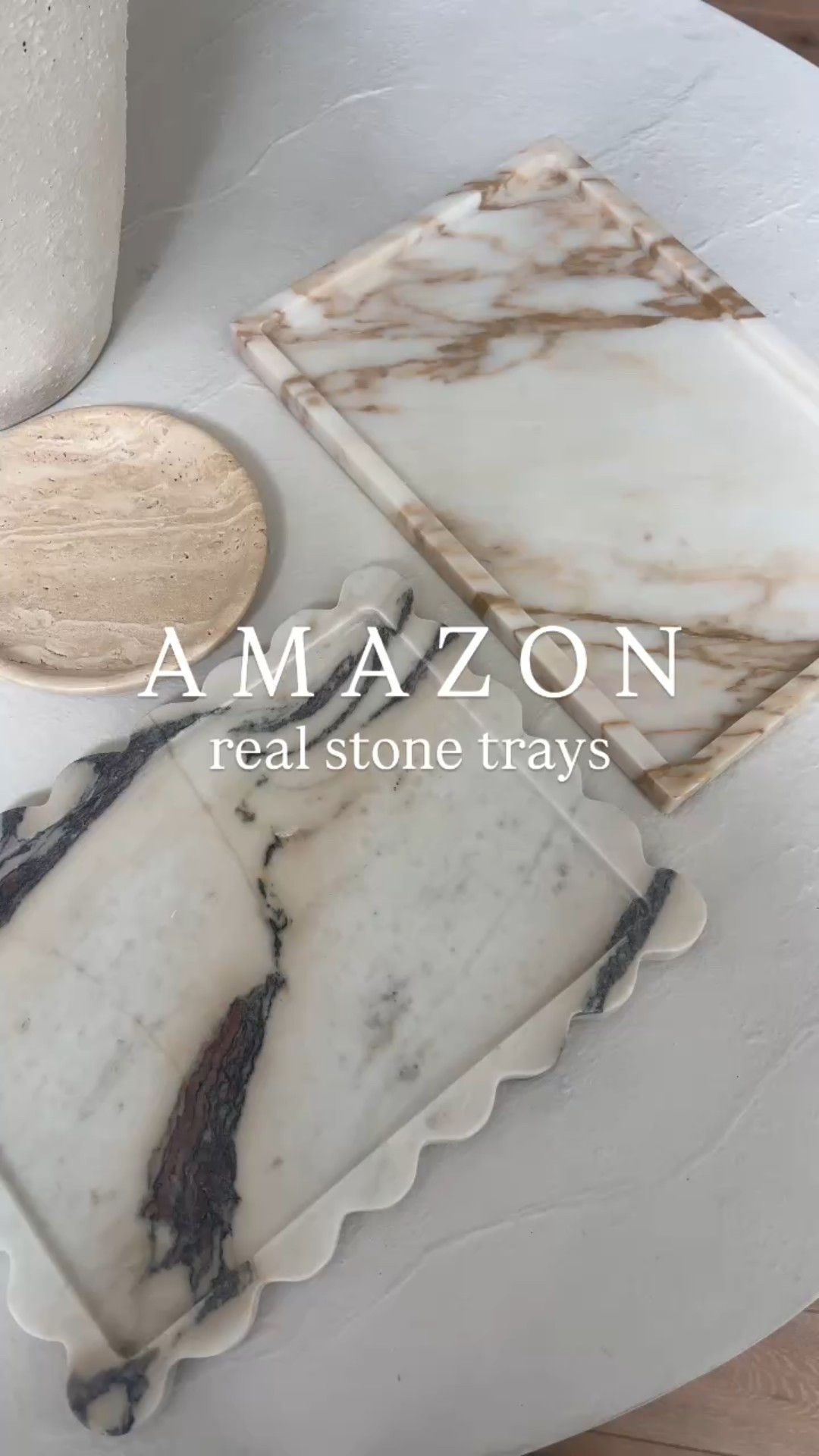 Beautiful real stone trays. Perfect for night stand and coffee table styling. 

#amazonhome #amazon #homedecor

#LTKOver40 #LTKFindsUnder50 #LTKHome