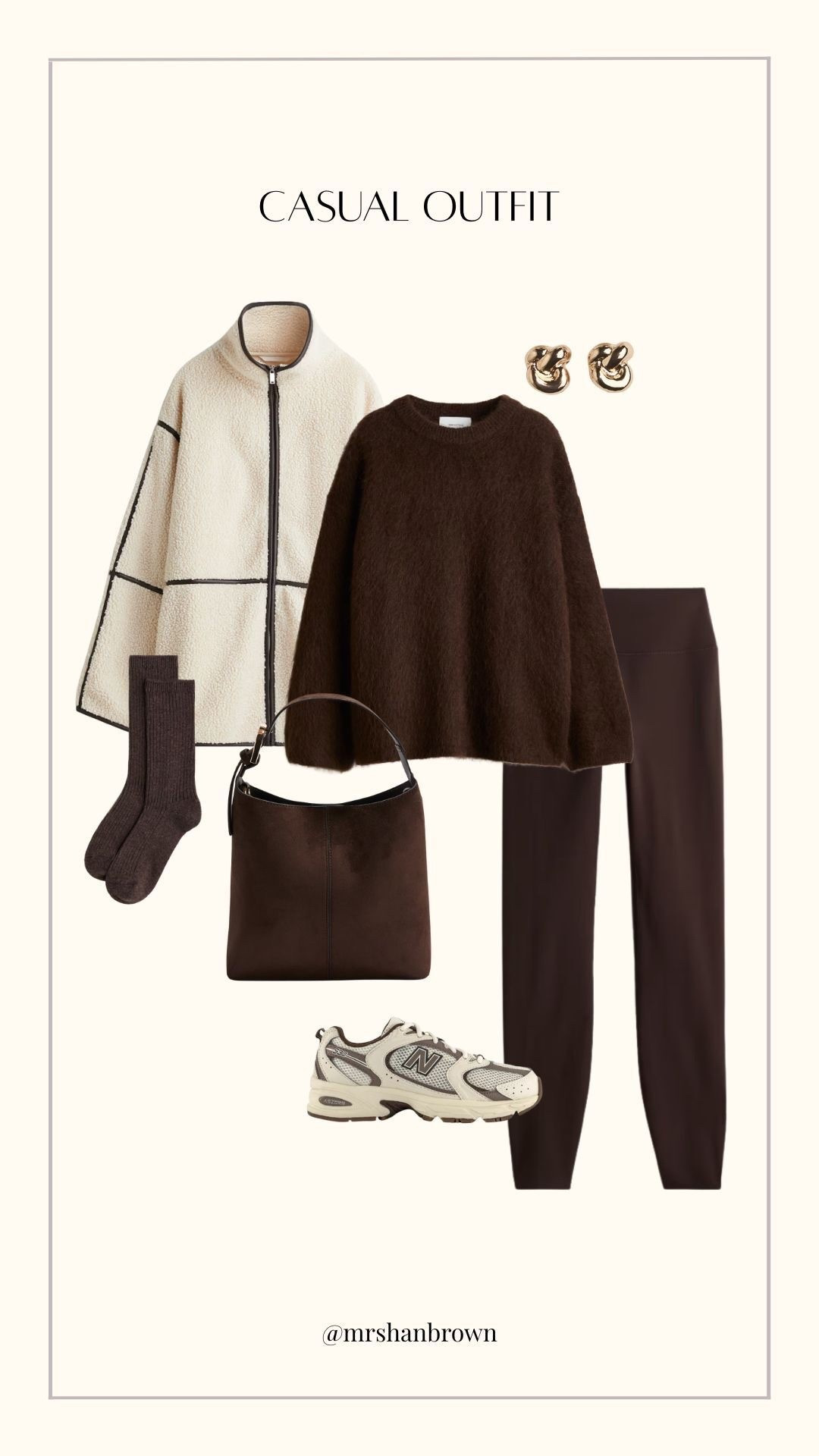 A way to wear the gorgeous chocolate brown mohair-blend knit 🤎

Autumn outfit, Teddy jacket, brown leggings, tonal outfit, autumn knitwear 

#LTKuk #LTKautumn #LTKstyletip