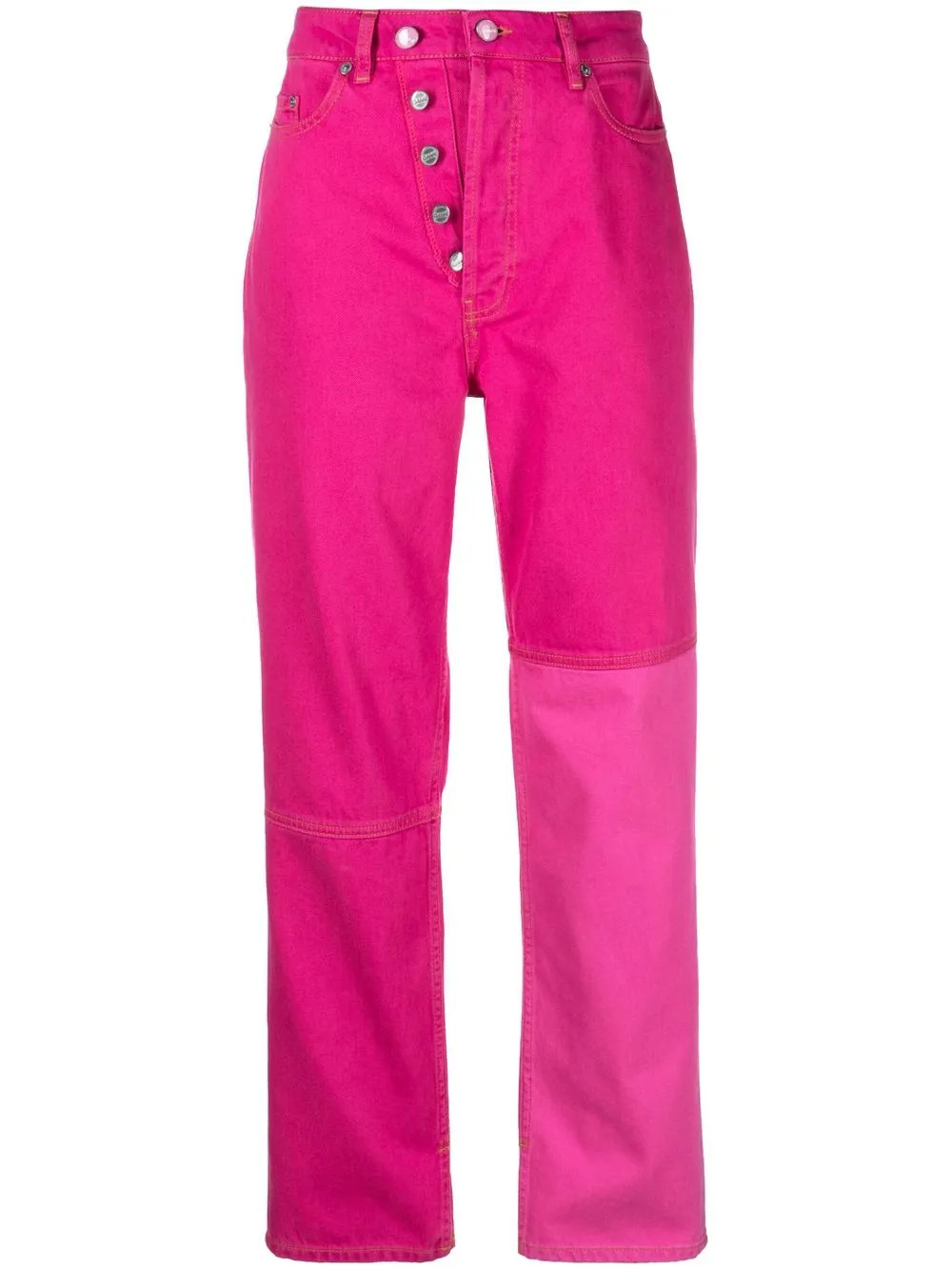high-rise straight-leg jeans | Farfetch Global