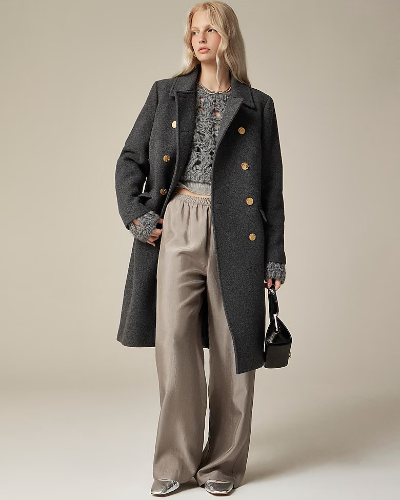 Warwick topcoat in Italian stadium-cloth wool blend | J. Crew US