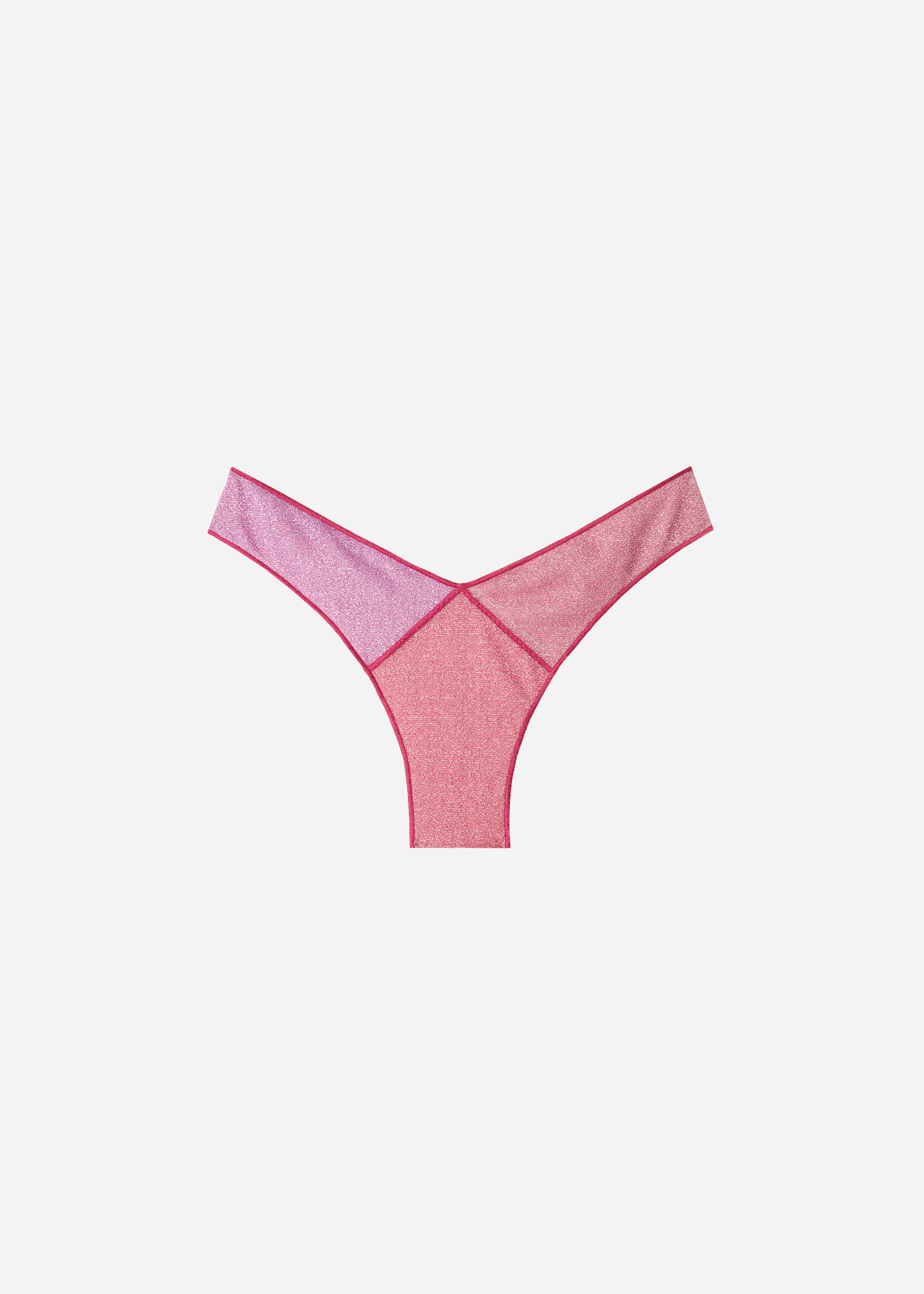 High Cut Brazilian Lamé Swimsuit Bottom Lisbona - Cheeky - Calzedonia | Calzedonia US