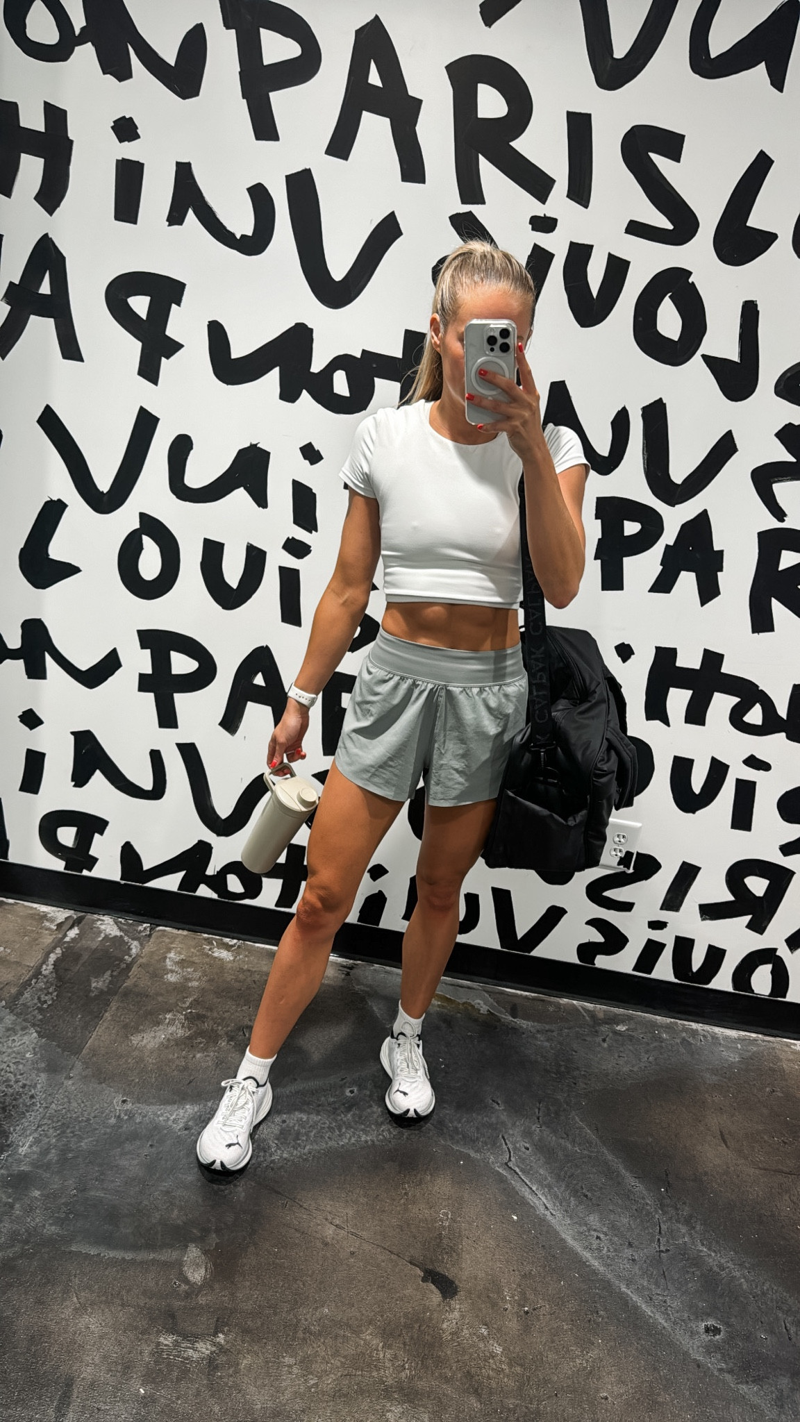 Wearing size S top and XS shorts — both are CRZ yoga from amazon. Shoes are puma deviate nitro (running/Hyrox shoe) and my favorite socks from rec sweat 🤍



#LTKFitness #LTKActive #LTKFindsUnder50