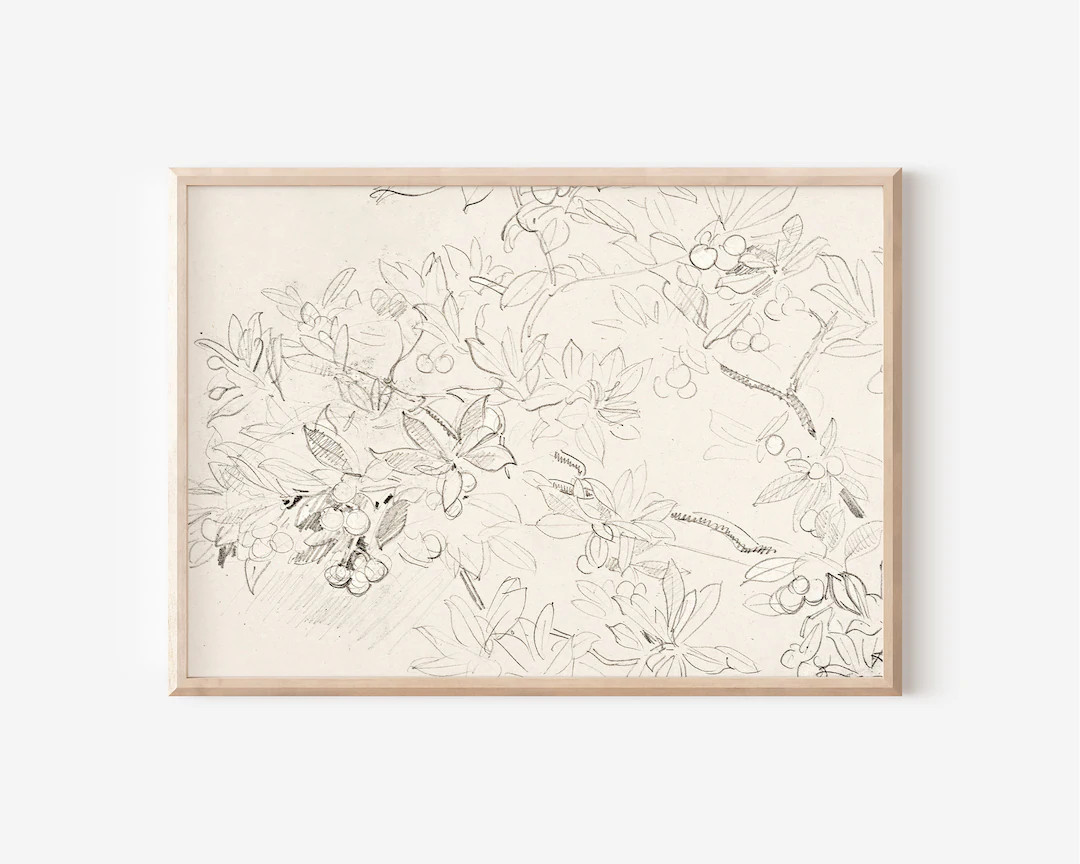 Vintage Floral PRINTABLE Artwork Downloadable Print PRINTABLE Wall Art Digital Downloads Farmhous... | Etsy (US)