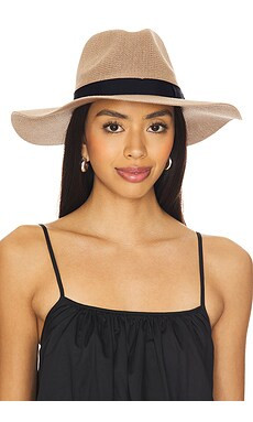 Brixton Lyons Knit Packable Hat in Dark Tan & Black from Revolve.com | Revolve Clothing (Global)