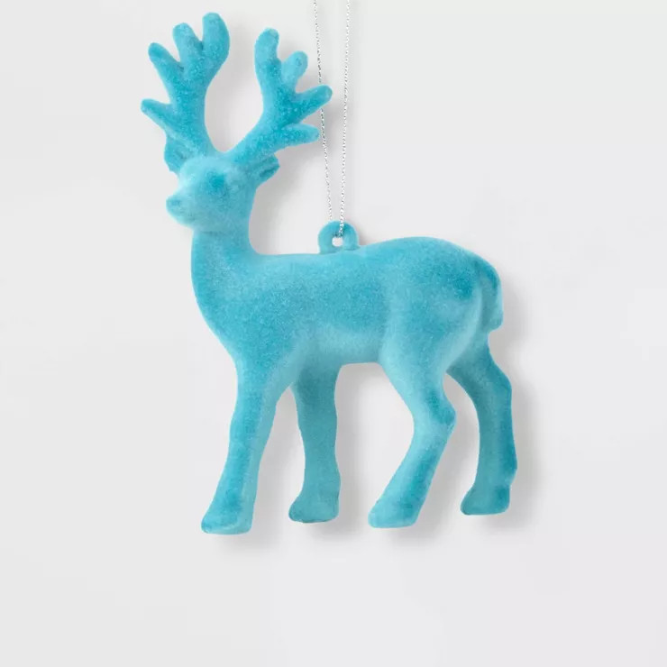Flocked Deer Christmas Tree Ornament - Wondershop™ | Target