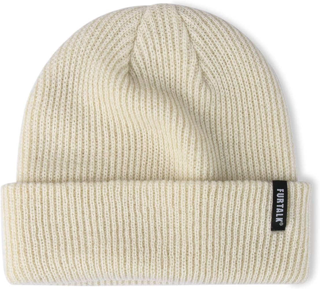 FURTALK Beanie Hat for Women Men Winter Hat Womens Cuffed Beanies Knit Skull Cap Warm Ski Hats | Amazon (US)