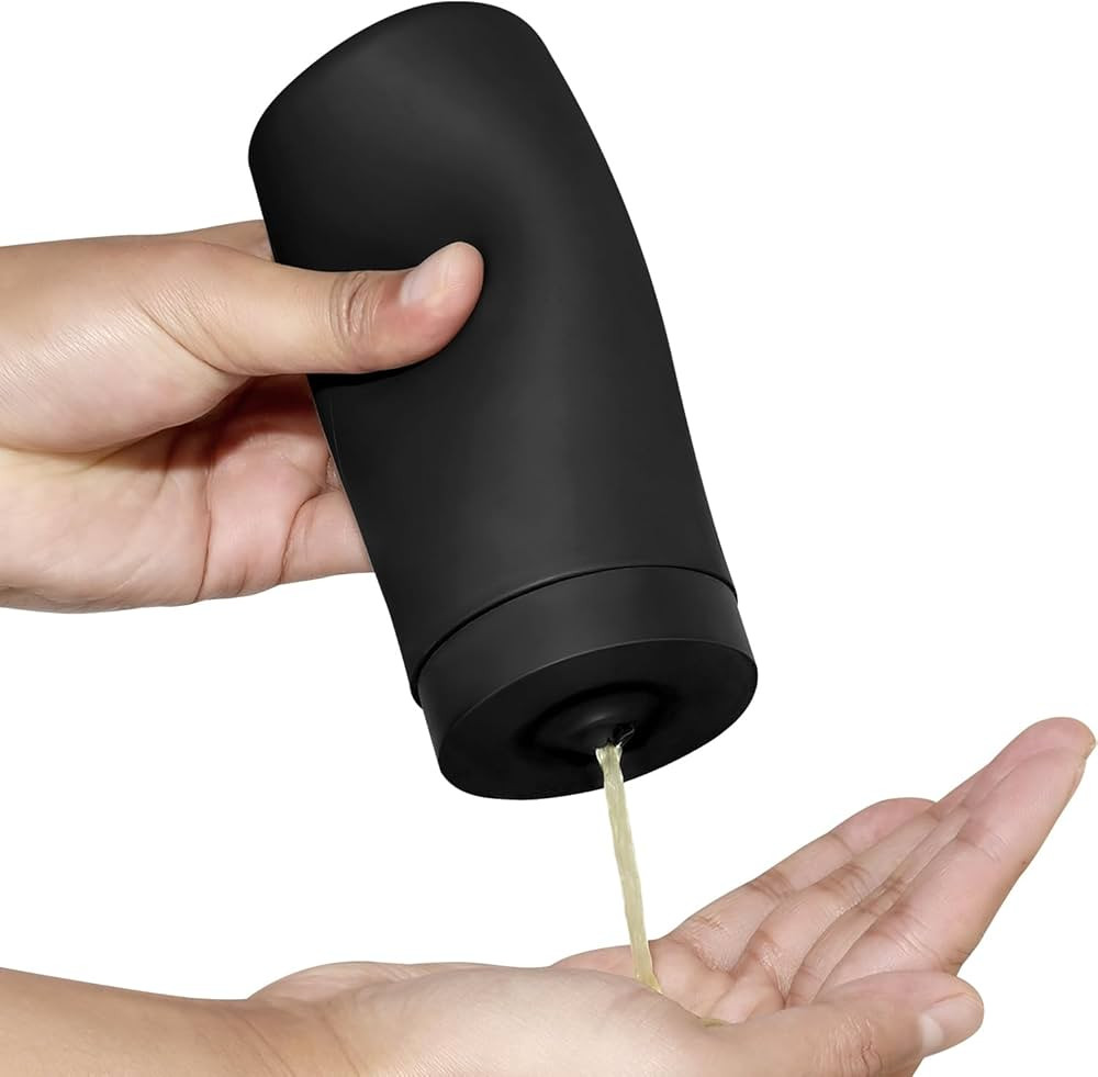 Easy Squeeze Washing Up Liquid and Hand Soap,Round refillable Silicone Bottles,Easy to Fill and t... | Amazon (US)