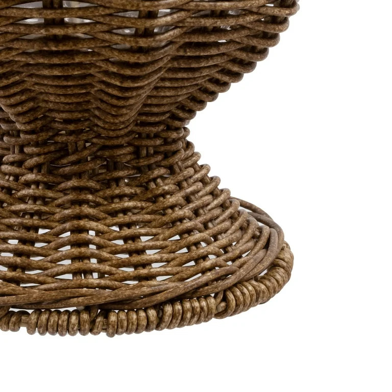 My Texas House 8 Inch Goblet Woven Planter Urn Shape, Brown | Walmart (US)