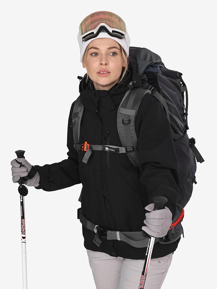 CAMEL CROWN Women's 3-in-1 Waterproof Ski Jacket Windproof Winter Coat Fleece Inner Snow Snowboar... | Amazon (US)
