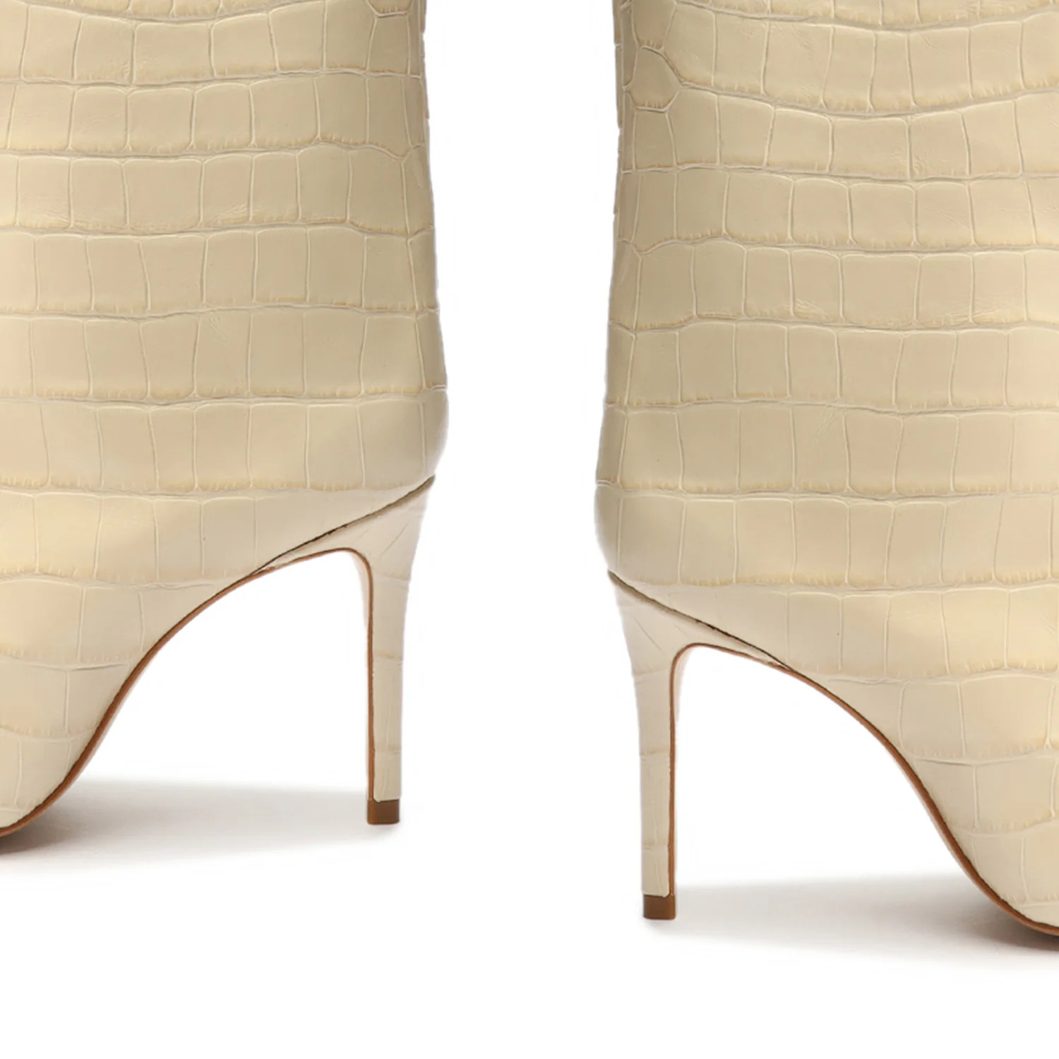 Maryana Knee-High Boots - Croc-Embossed Leather, Stiletto Heel | Schutz Shoes | Schutz Shoes (US)