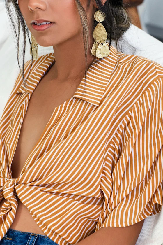 Exquisite Love Hammered Gold Earrings | Lulus (US)
