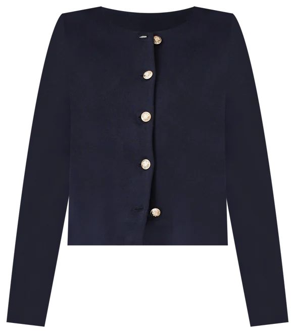 AT Weekend Crew Neck Knit Jacket | Ann Taylor (US)