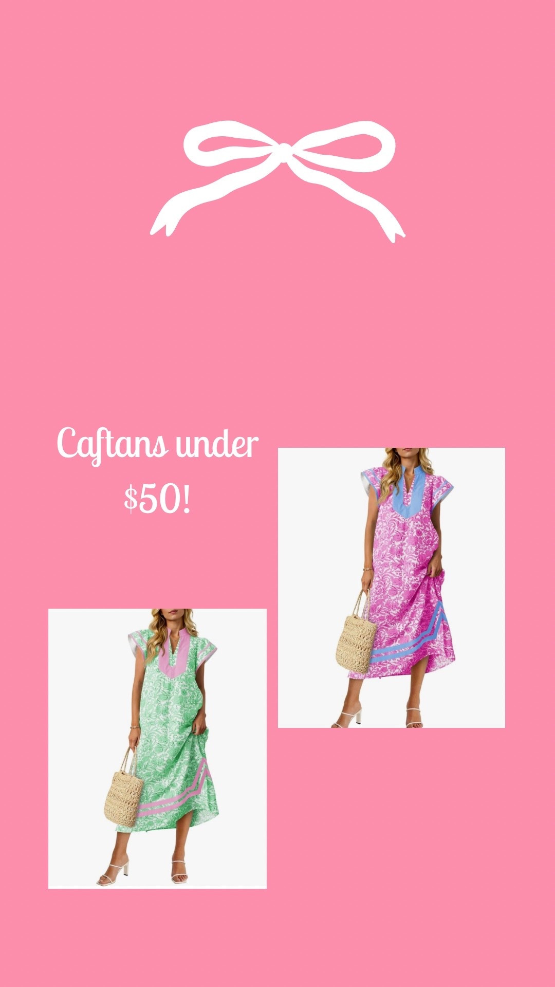 Caftans under $50 - perfect for Vacation & Summer!

Caftan • affordable caftan • vacation dress • vacation dresses • dresses for vacation • vacation outfit ideas • vacation outfits 

#LTKSeasonal #LTKTravel #LTKSwim