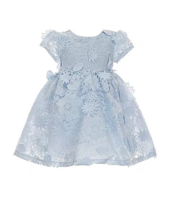 Edgehill Collectionx The Broke Brooke Little Girls 2T-8 Charleston 3D Lace Floral Dress | Dillard's