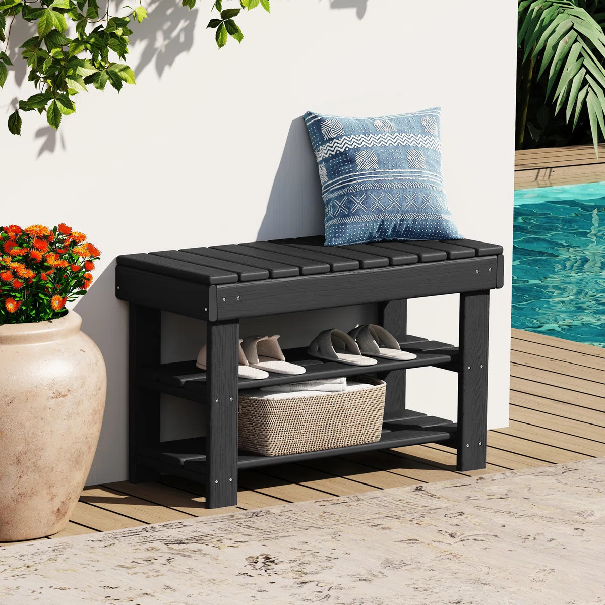 Belem HDPE Storage Bench | Wayfair North America