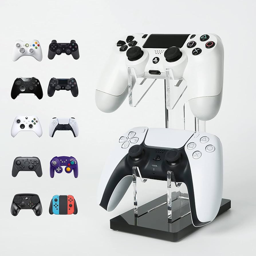 OAPRIRE Universal Dual Controller Holder for PS4 PS5 XBOX ONE Switch, Controller Stand Gaming Acc... | Amazon (US)