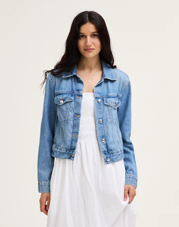 Denim Shrunken Trucker Jacket | Madewell