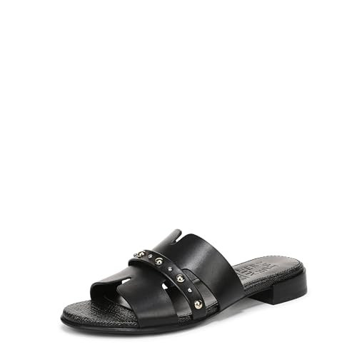 Naturalizer Women's Niche Slide Sandal Black Leather 8.5 W | Amazon (US)