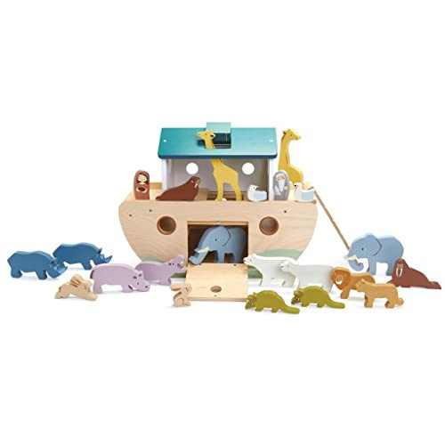 Amazon.com: Tender Leaf Toys Noah’s Wooden Ark – Animal Shape Sorter – Christian Religion a... | Amazon (US)
