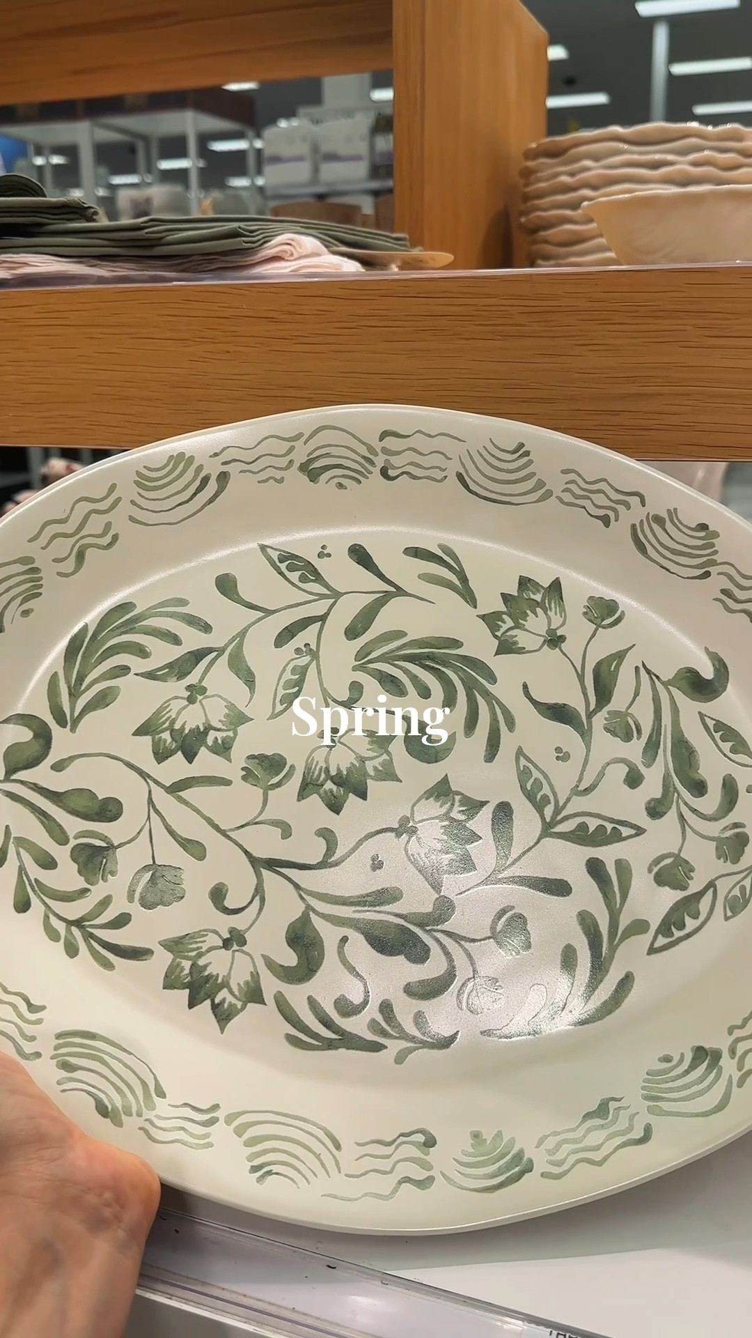 Spring refresh, adding green accent pieces. Love the gorgeous green and white pottery. Plus the block printed pillow and towel. Adding a pop of green to my pink home 💚🩷

#LTKActive #LTKSpringSale #LTKHome