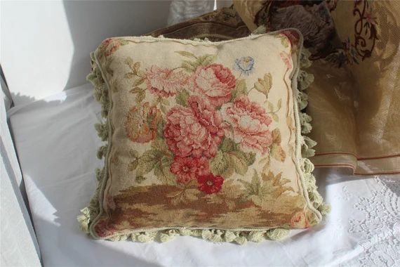European Rose Garden Decorative Pillows for couch Traditional | Etsy | Etsy (US)