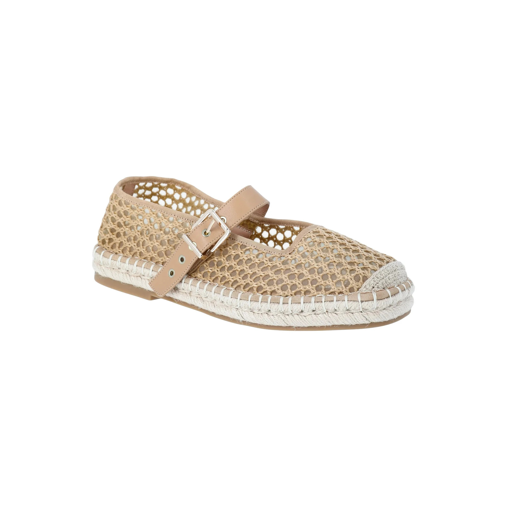 Time and Tru Women's Espadrille Mary Jane Flats | Walmart (US)