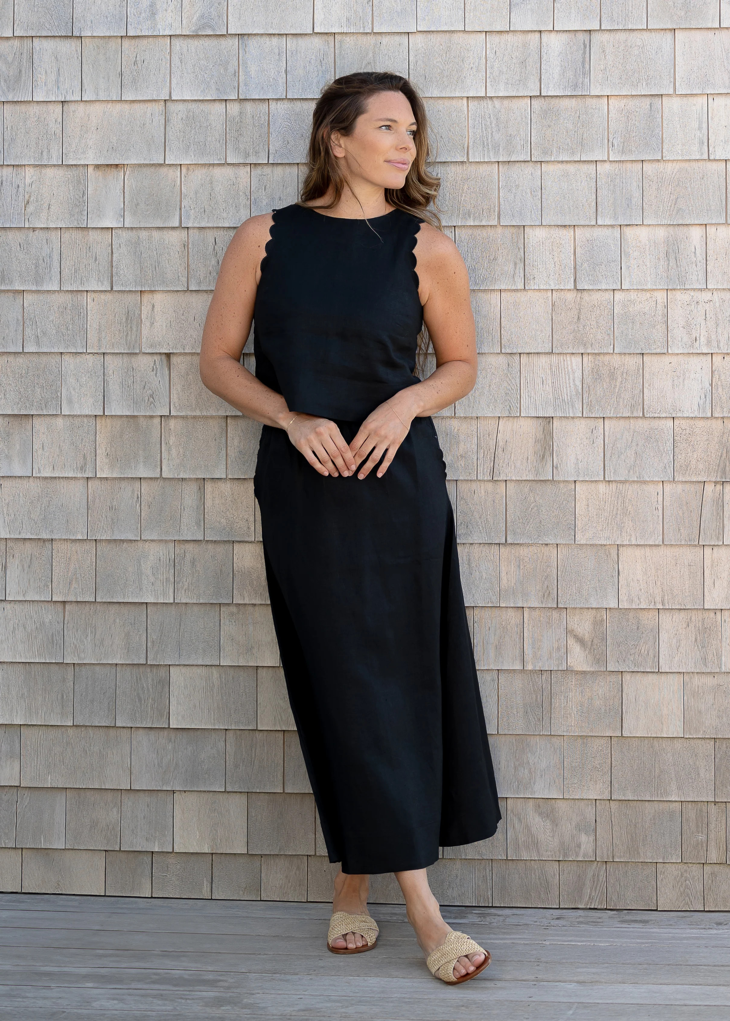 The Scallop Linen Tank | Alice Walk