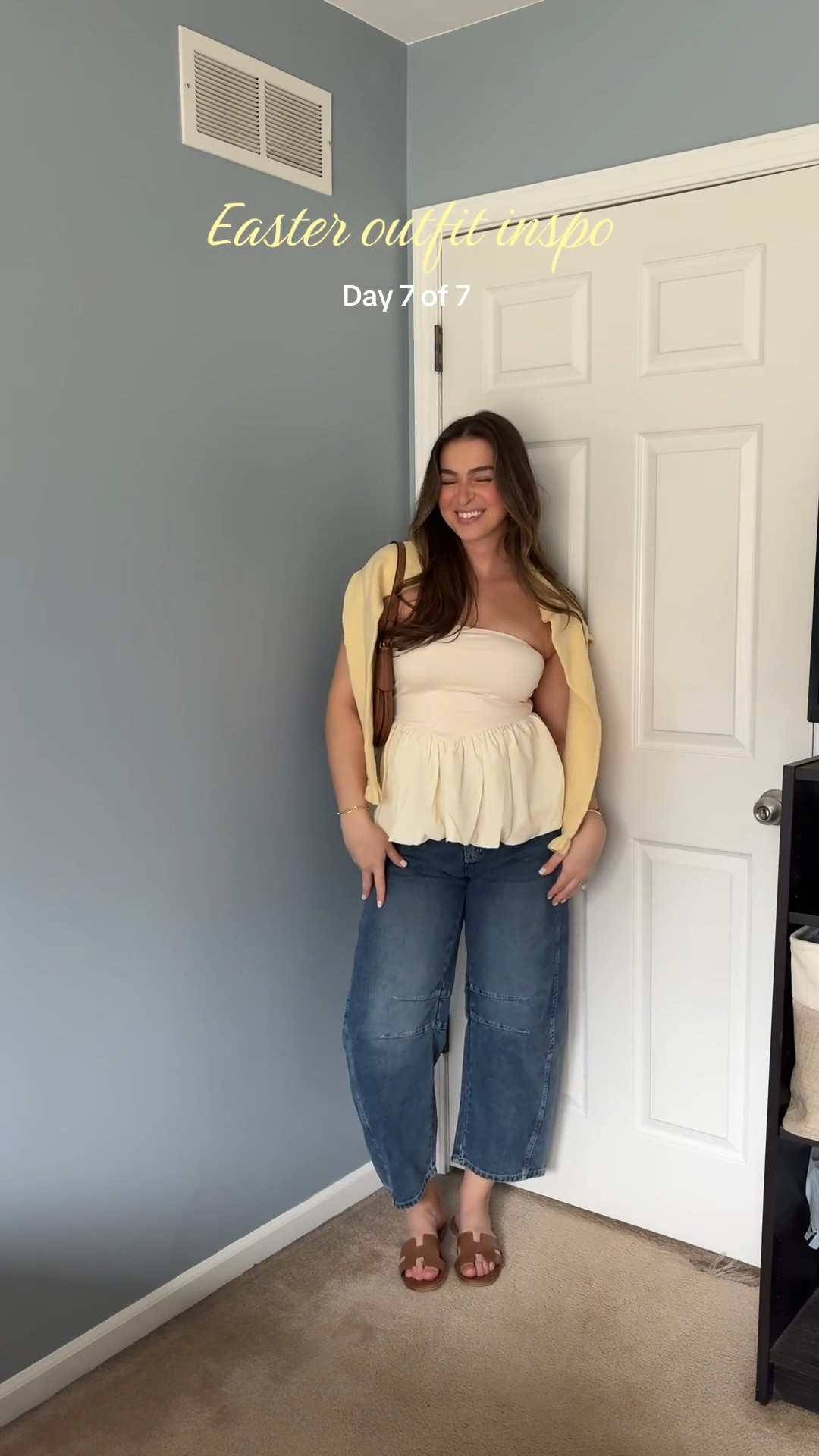 Easter outfit inspo 🤍🌼

Wearing size medium in the top & medium in the jeans for reference! 

Spring outfit idea
Easter outfit 
Spring fashion 



#LTKootd