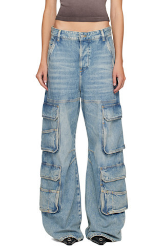 Blue Relaxed 1996 D-Sire Denim Cargo Pants | SSENSE