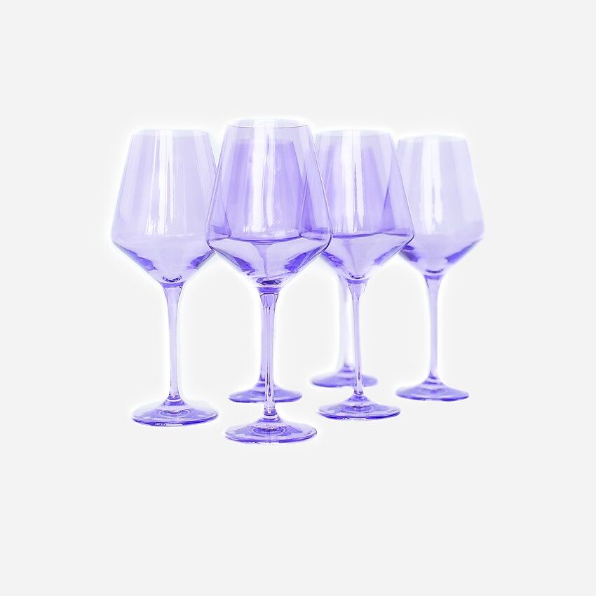Estelle Colored Glass stemware set-of-six | J.Crew US