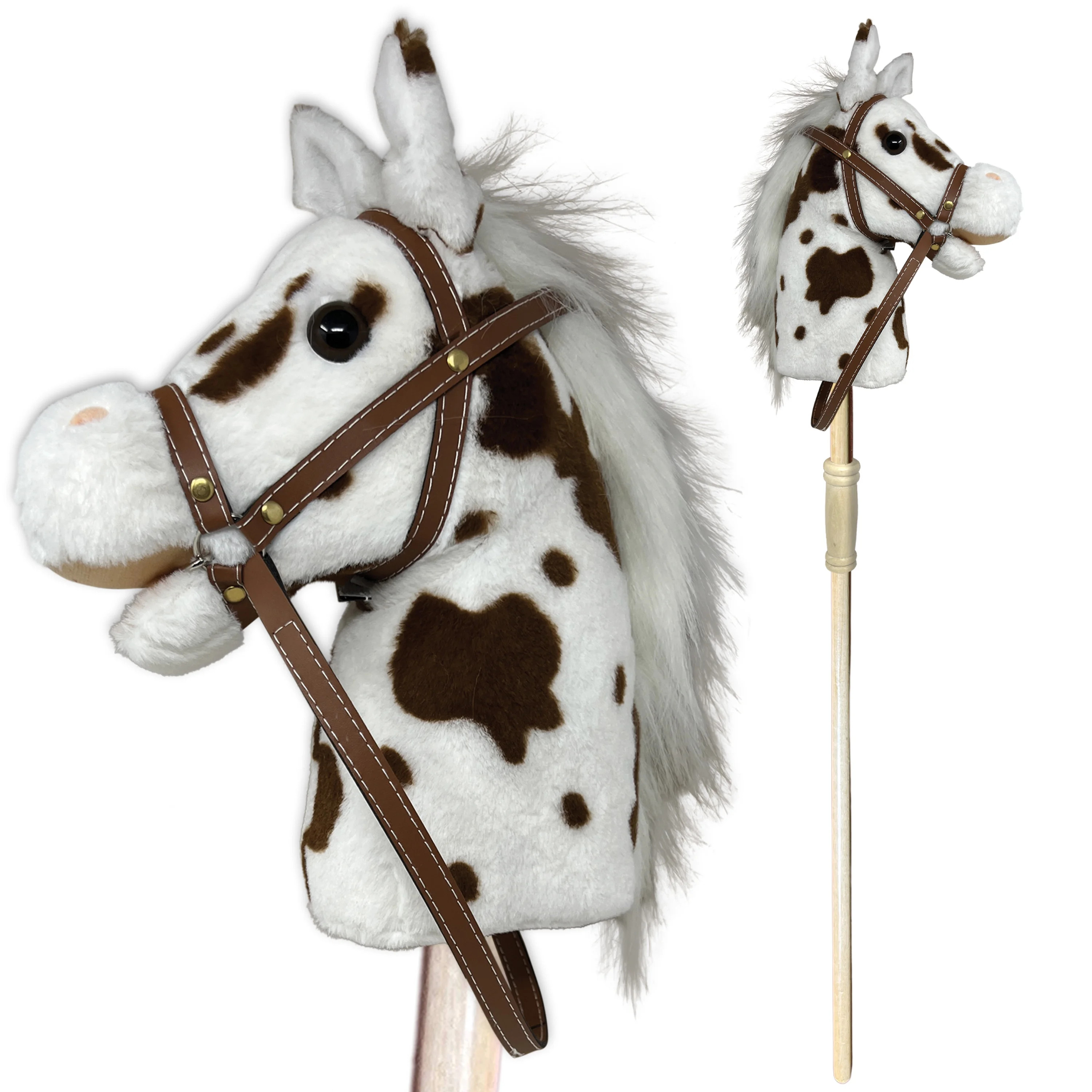 Stick Horse | Plush Handcrafted Hobby Horse | Stick Pony for Toddlers & Preschoolers | Includes S... | Walmart (US)
