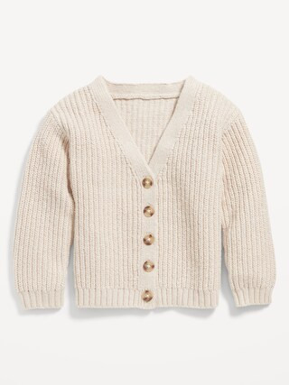 V-Neck Button-Front Cardigan for Toddler Girls | Old Navy (US)