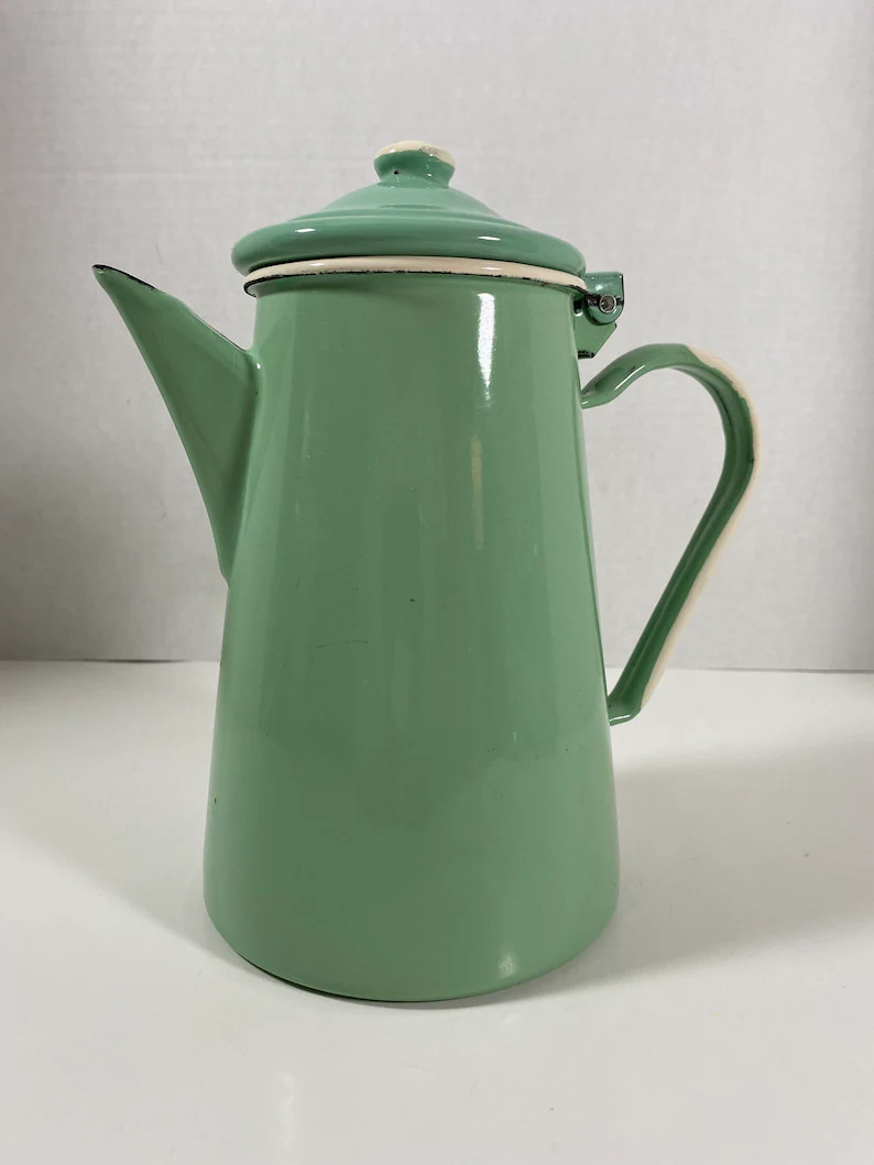 Vintage 1960’s Emalia Olkusz 1907 Enamelware Tea/Coffee Pot With Lid & Handle - Collectible | D... | Etsy (CAD)