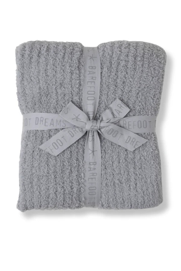 Cozychic Ribbed Throw - Dove Grey | Barefoot Dreams | The Willow Tree