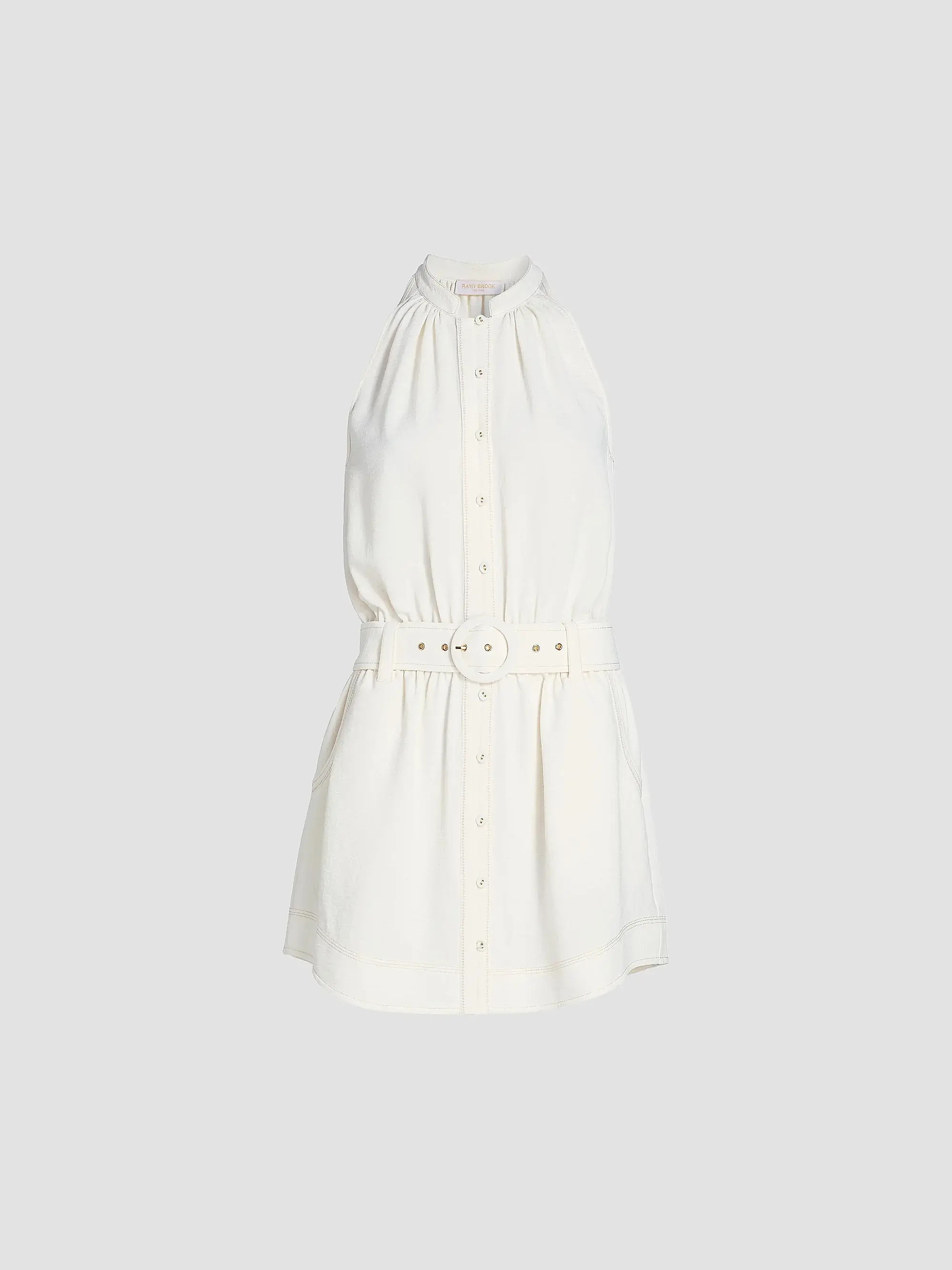 Mavi Tie-Waist A-Line Minidress | Saks Fifth Avenue