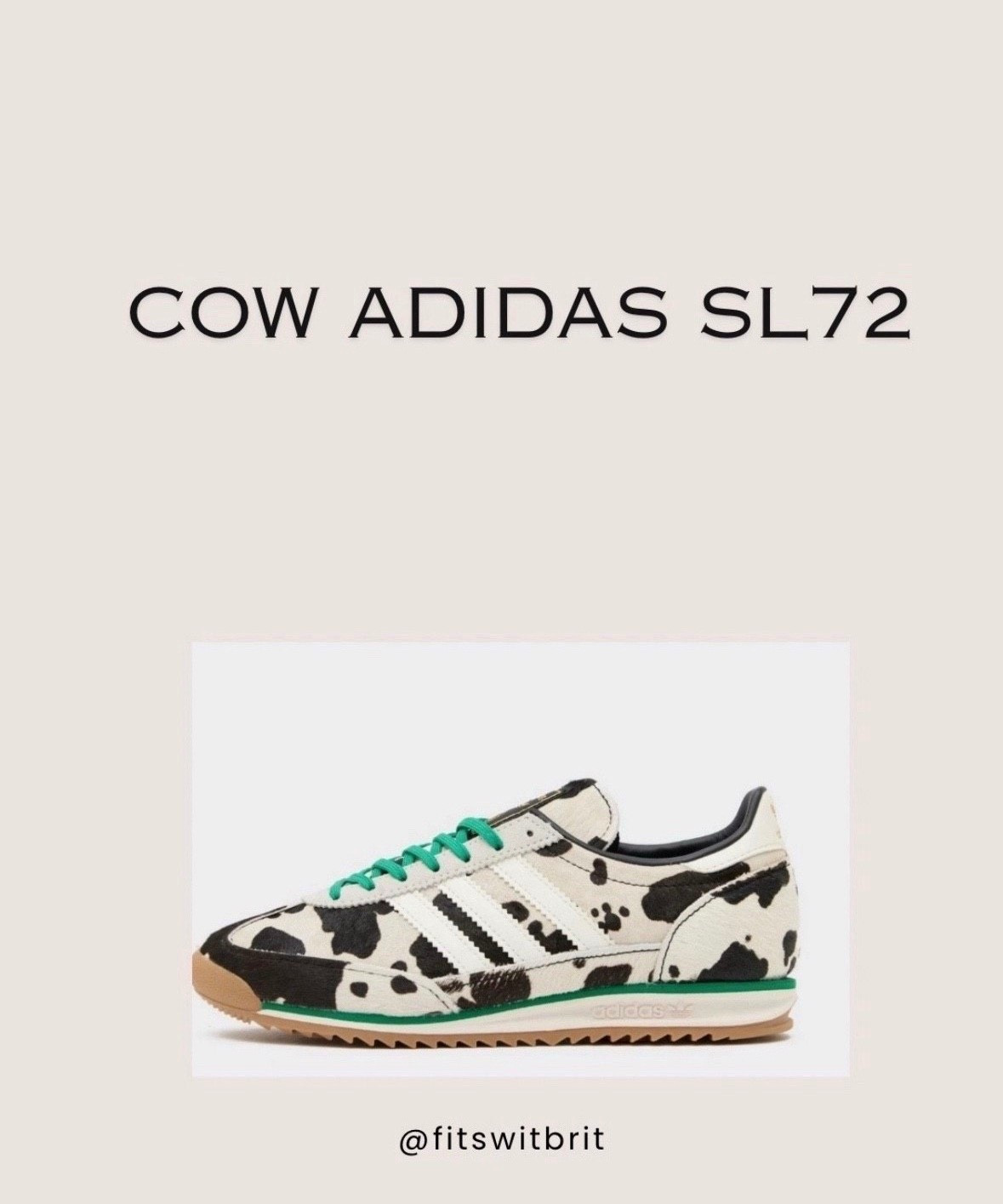 Restock Cow Print Adidas SL72

#LTKStyleTip #LTKShoeCrush