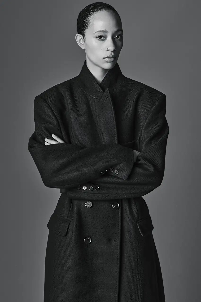 OVERSIZED DOUBLE-BREASTED WOOL COAT - BLACK - COS | COS UK
