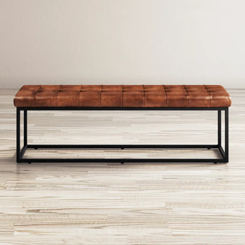 Pearson Genuine Leather Bench | Wayfair North America