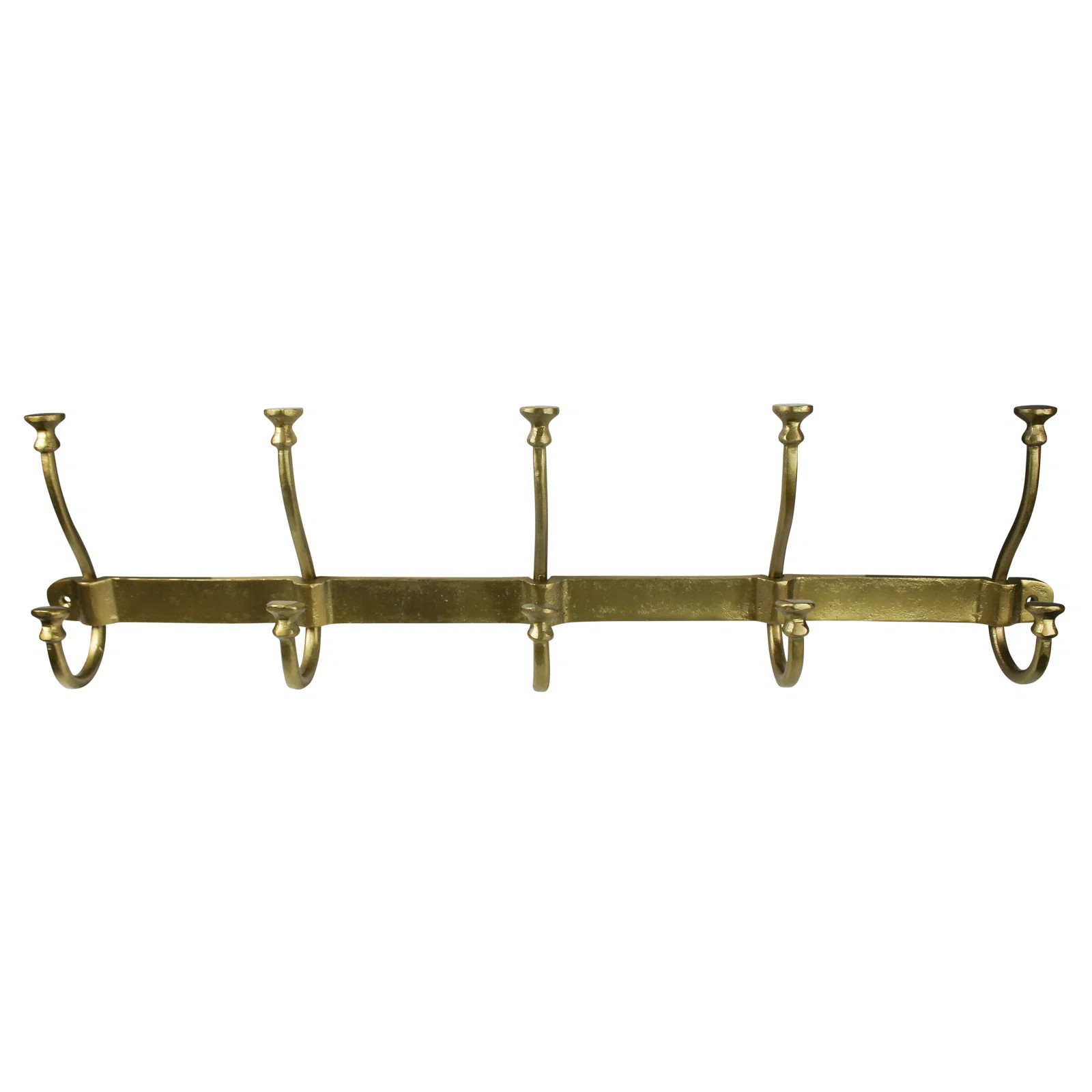 The Twillery Co.® Waterford 3.5'' Wide 5 - Hook Wall Mounted Coat Rack in Gold & Reviews | Wayfa... | Wayfair North America