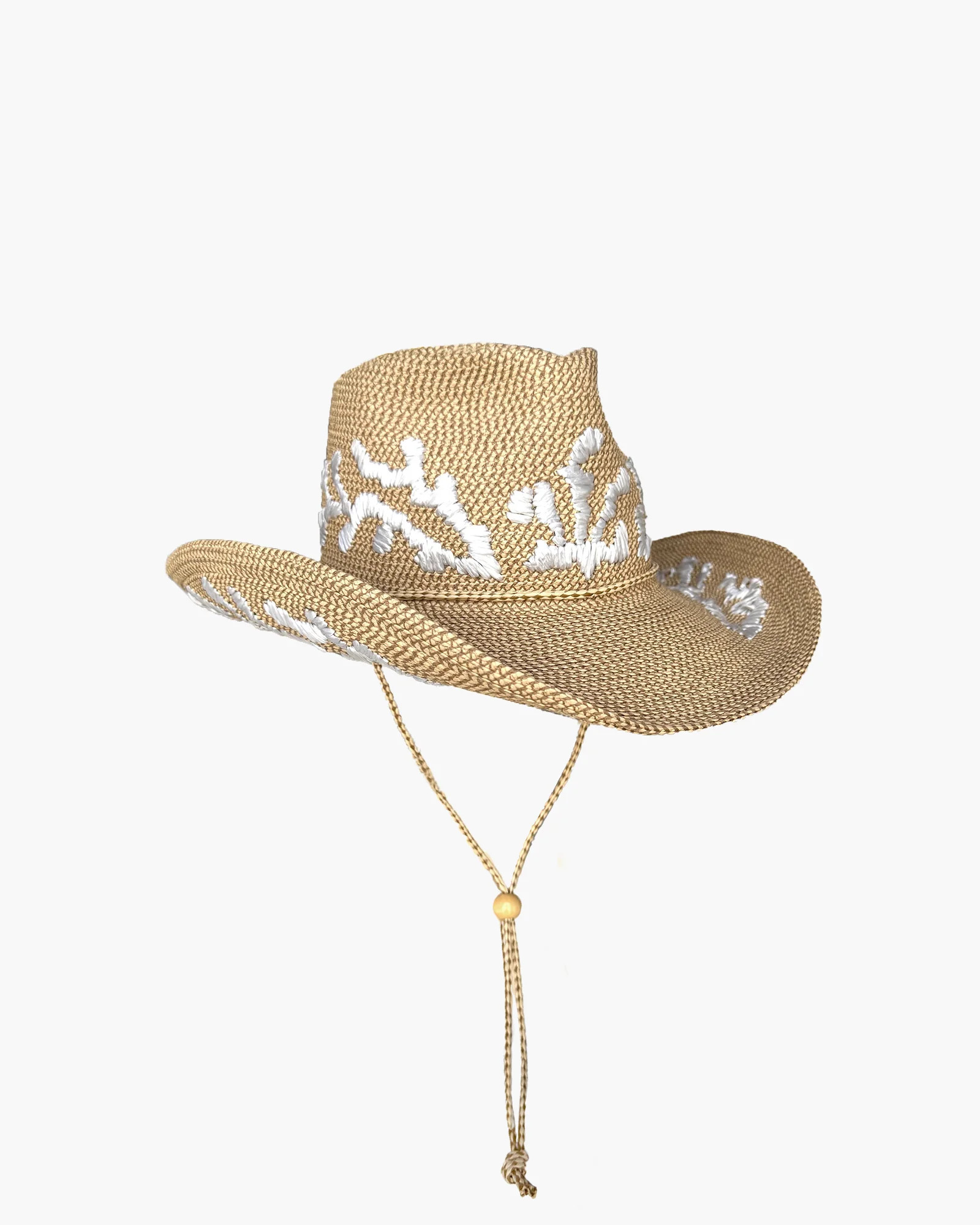Coral Corral Squishee Straw Packable Hat | Eric Javits