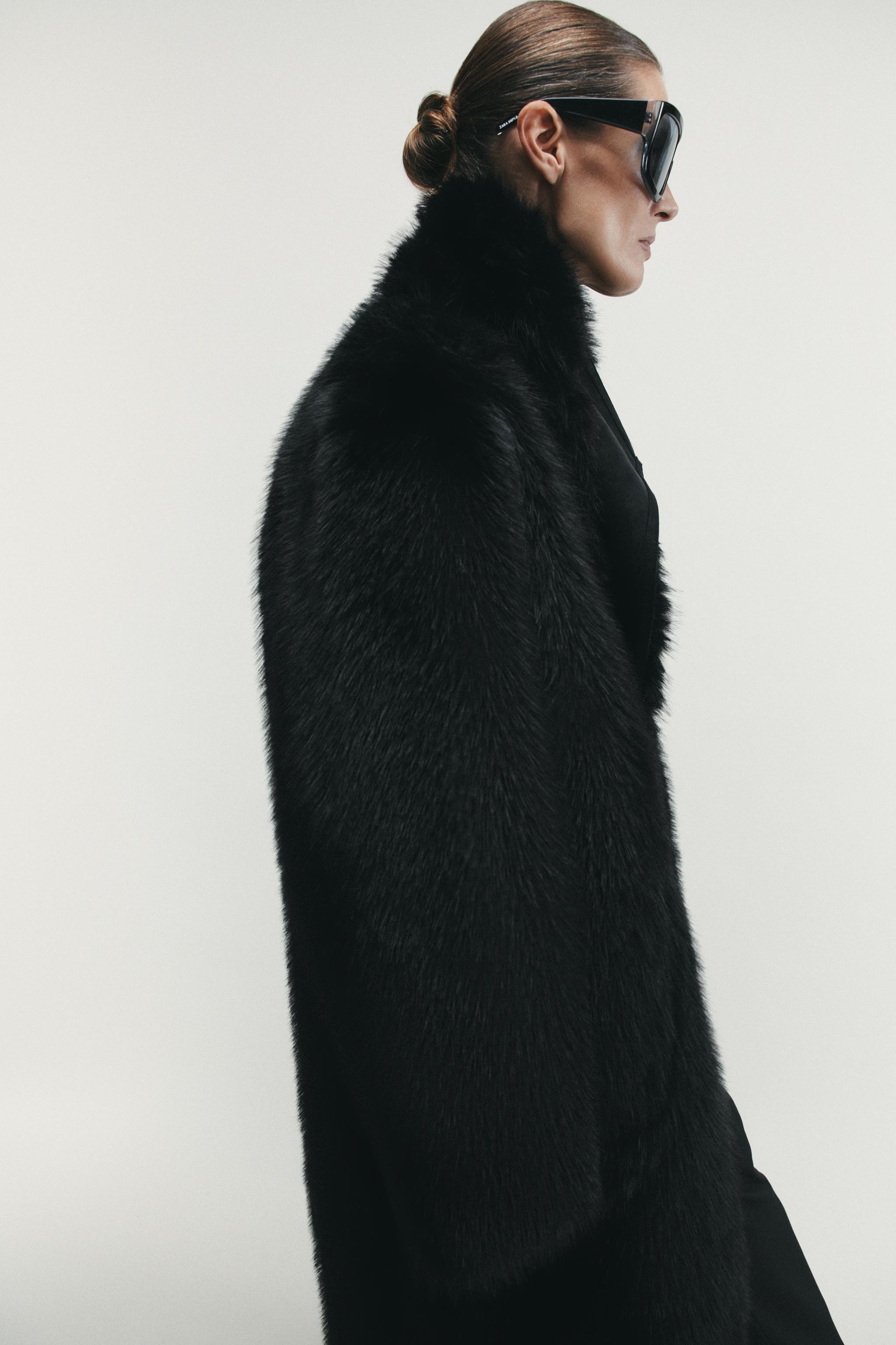 REVERSIBLE FAUX FUR DOUBLE-FACED COAT | Zara US