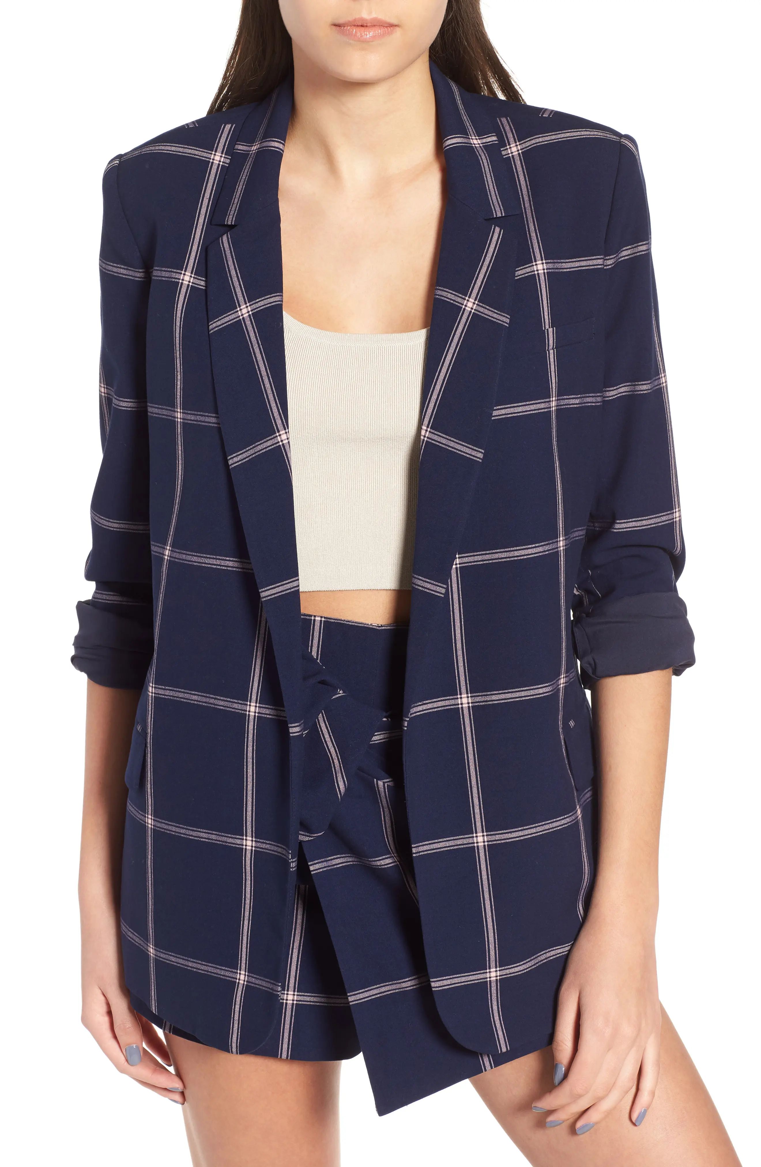 Leith Woven Relaxed Fit Blazer | Nordstrom