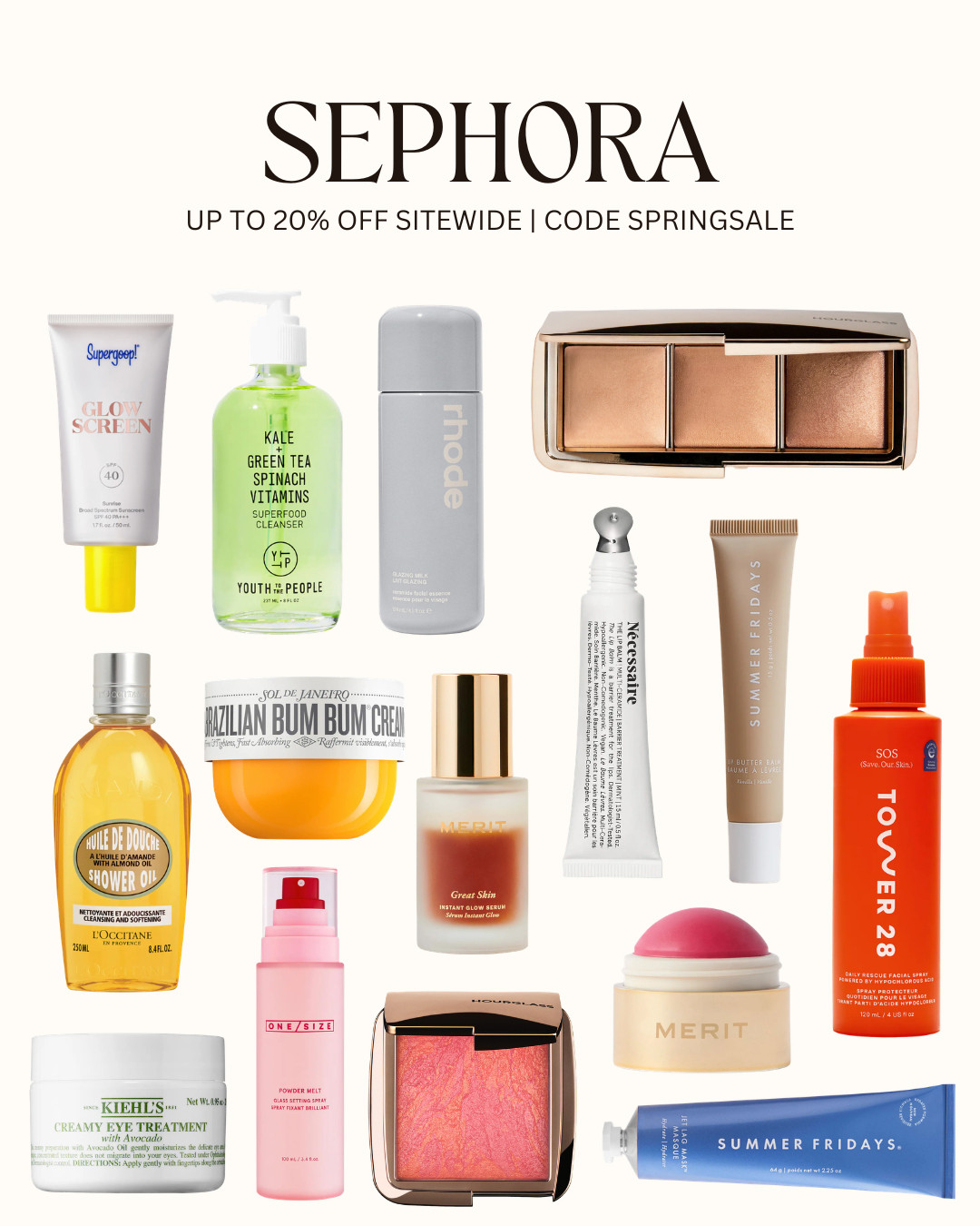 [4/10/26] @sephora spring sitewide sale favorites! get up to 20% off sitewide 

 

#LTKgrwm #LTKSaleAlert #LTKBeauty