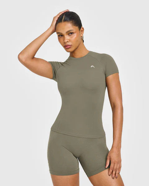 Go To Seamless Fitted Top 
 Alpine Green | Oner Active (UK / US)