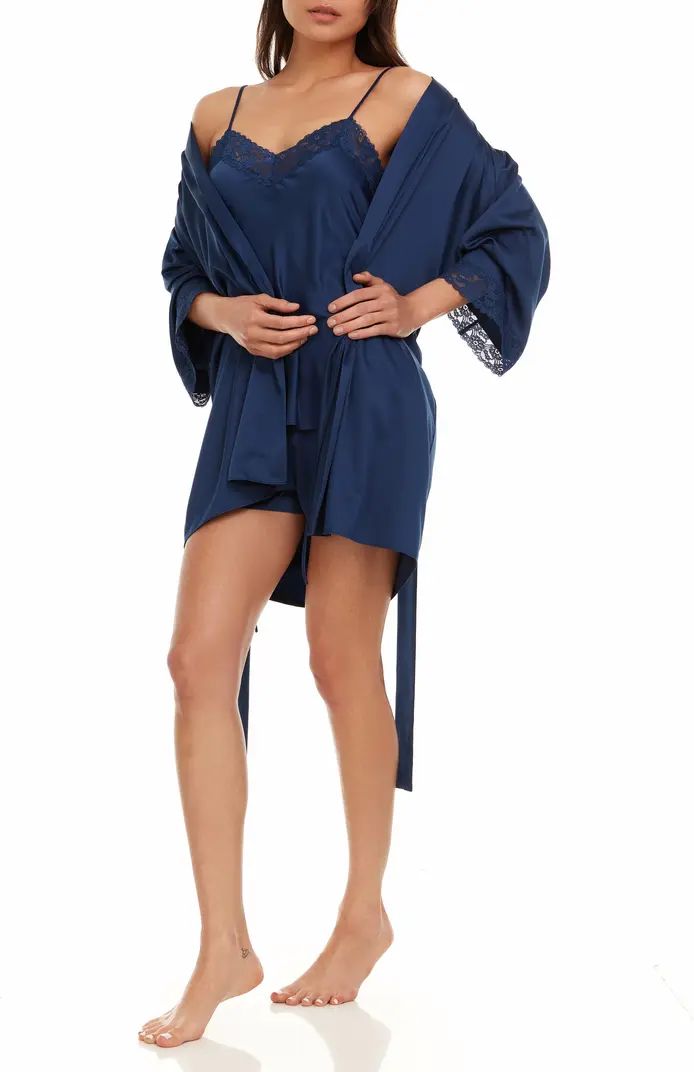 Flora Nikrooz Sabrina Travel Pajamas & Robe Set | Nordstrom | Nordstrom