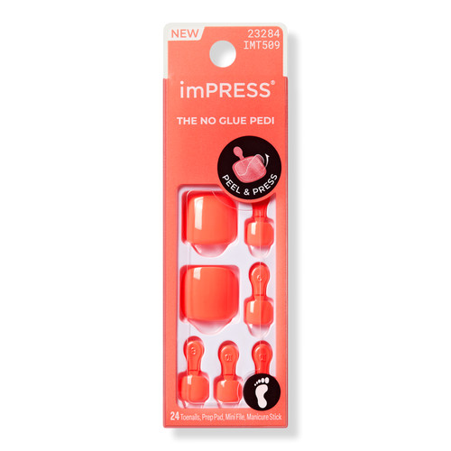 Impress Short Squoval Press On Toenails | Ulta