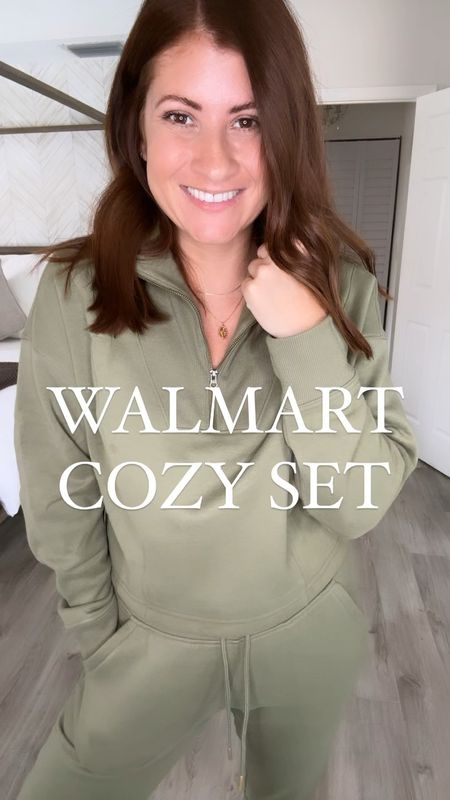 Loving this cozy set from Walmart! Wear it together or wear it separately! Perfect for lounging around and also perfect for all the mom things we do during the day! 

✨Follow me for more affordable outfits and fashion finds!✨

Wearing a small in the bottom and medium in the top!

#LTKstyletip #LTKfindsunder100 #LTKSeasonal