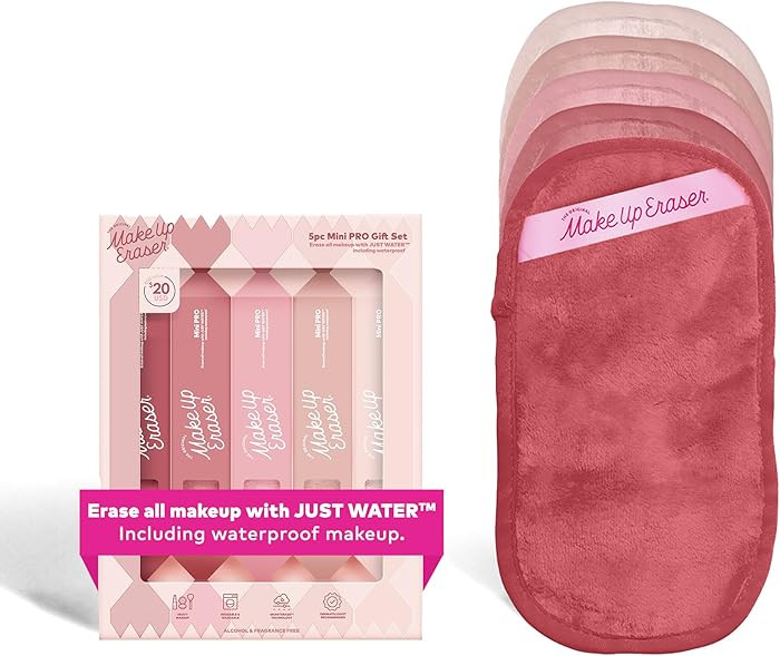 The Original MakeUp Eraser Mini PRO 5pk Gift Set, Erase All Makeup With Just Water, Including Wat... | Amazon (US)