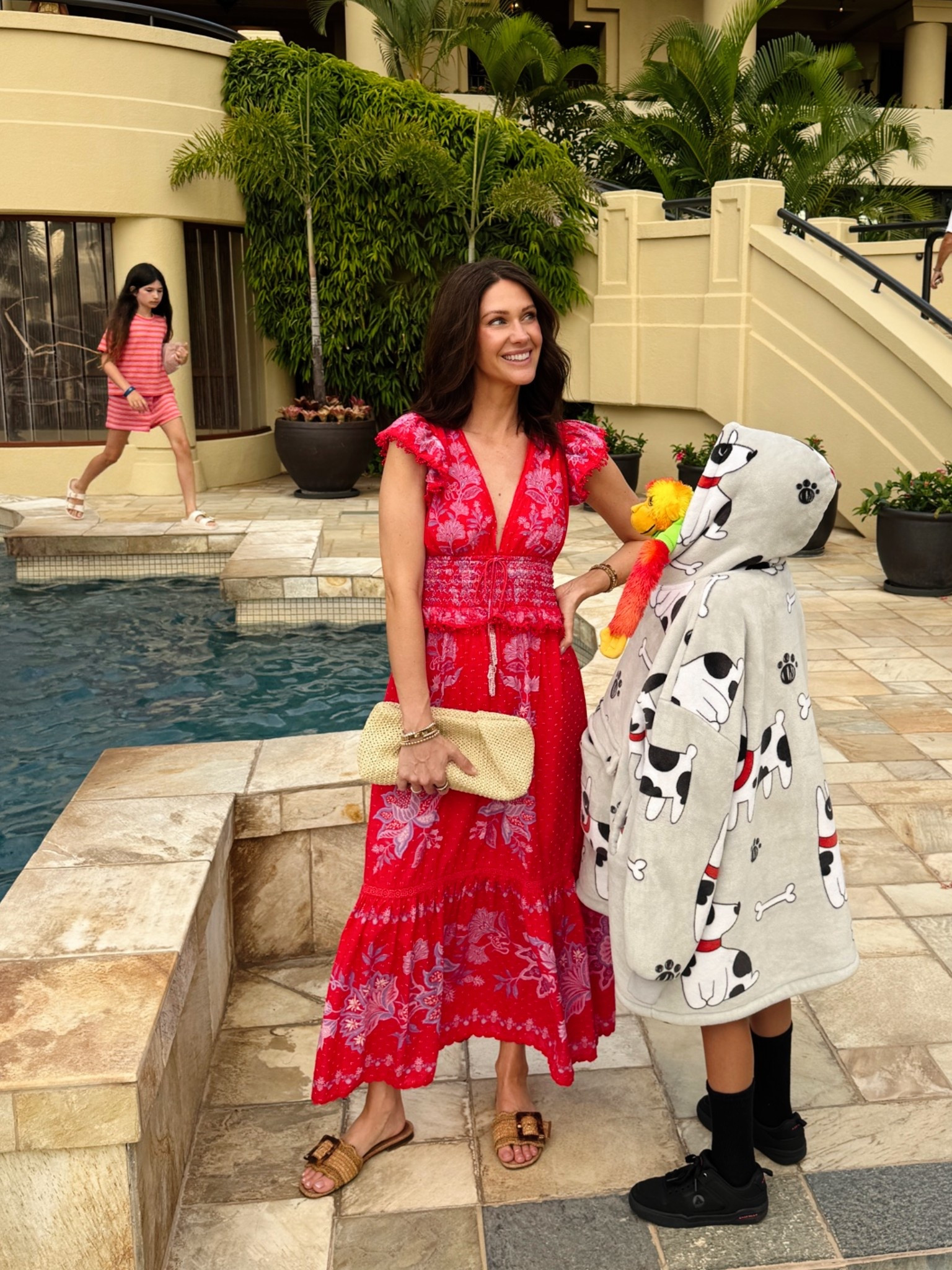 This exact dress is only available from second hand sites currently but great price! I am wearing a small. I also tagged up some alternate dresses in a similar colorway. Sandals are so comfortable and match everything. I’ve had since last summer and wear constantly. Tts.

#LTKootd #LTKTravel #LTKTall